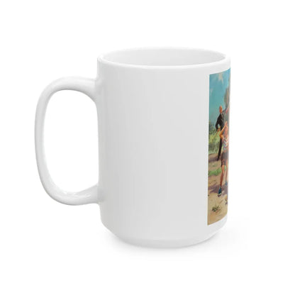 Grandma Hits a Home Run - White Coffee Mug-Go Mug Yourself