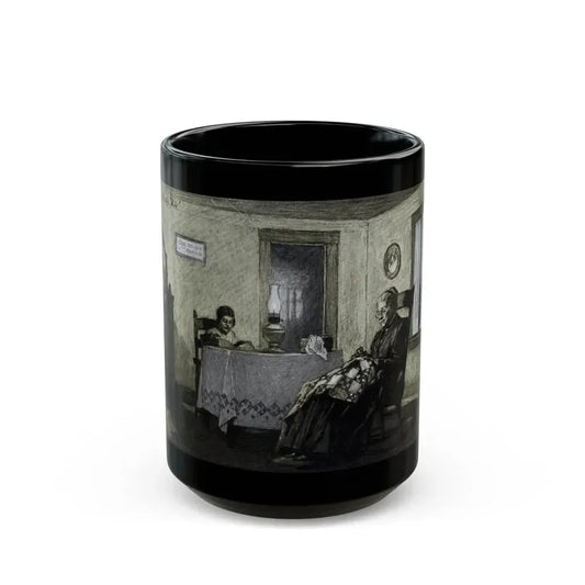 Grandmother's Rug, Redbook magazine, December 1926 - Black Coffee Mug 15oz - Go Mug Yourself