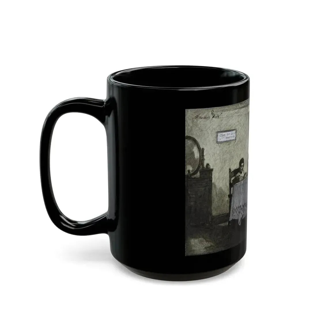 Grandmother's Rug, Redbook magazine, December 1926 - Black Coffee Mug - Go Mug Yourself