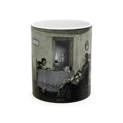 Grandmother's Rug, Redbook magazine, December 1926 - White Coffee Mug 11oz - Go Mug Yourself