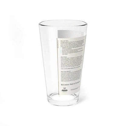 GRANDPARENTING ENRICHING LIVES (VHS COVER) Pint Glass 16oz - Go Mug Yourself