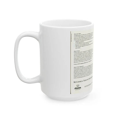 GRANDPARENTING ENRICHING LIVES (VHS COVER) - White Coffee Mug-Go Mug Yourself