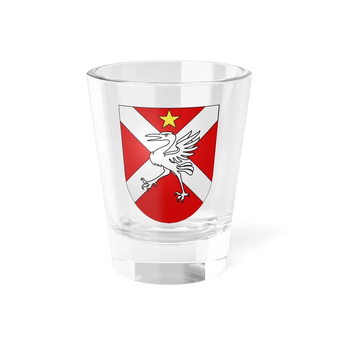 Grandvillard-coat of arms (Switzerland) (Coat of Arms) Shot Glass 1.5oz 1.5oz - Go Mug Yourself