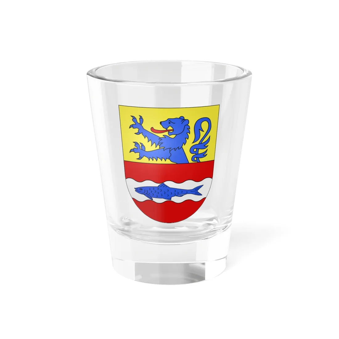 Granges-Paccot-coat of arms (Switzerland) (Coat of Arms) Shot Glass 1.5oz 1.5oz - Go Mug Yourself