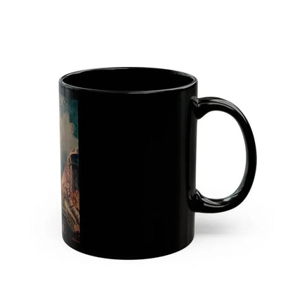 Granny Git Your Gun, Collier's Weekly story illustration, September 11, 1943 - Black Coffee Mug - Go Mug Yourself