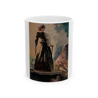 Granny Git Your Gun, Collier's Weekly story illustration, September 11, 1943 - White Coffee Mug 11oz - Go Mug Yourself