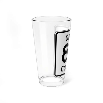 Grant County Route 82 MN (Minnesota) (Road Sign) Pint Glass 16oz - Go Mug Yourself