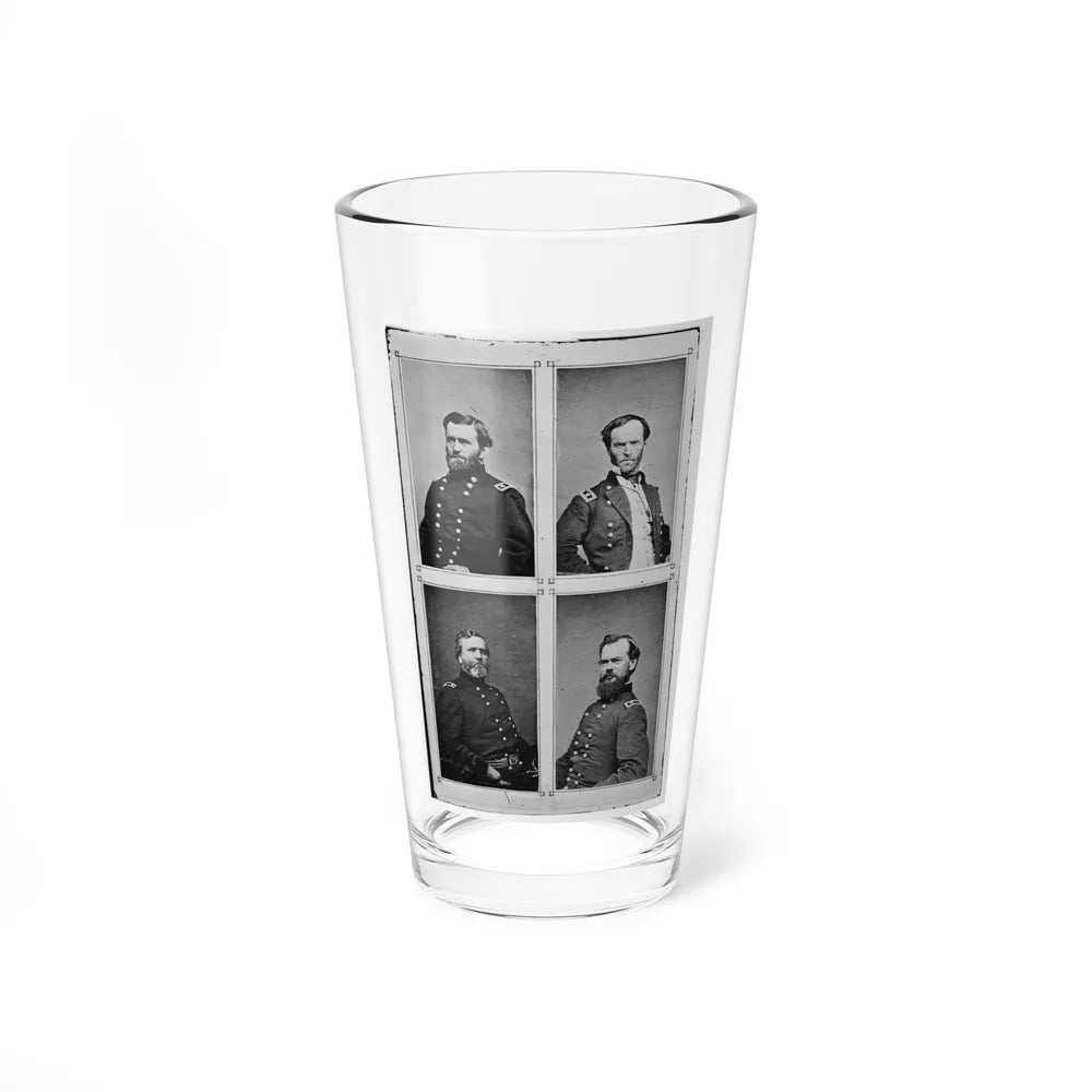 Grant, Sherman, Thomas, And Mcpherson (U.S. Civil War) Pint Glass 16oz-16oz-Go Mug Yourself