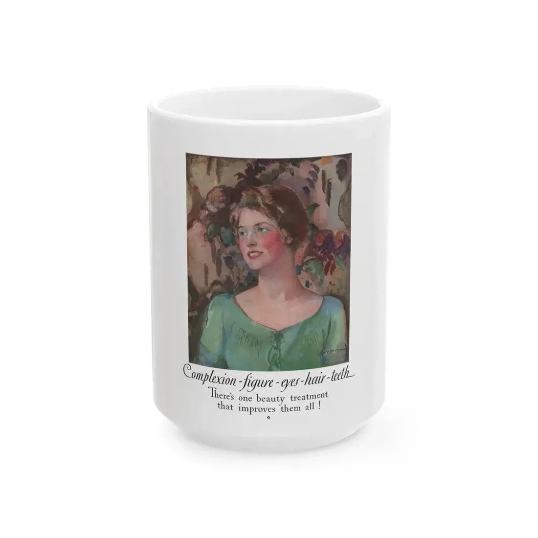 Grape Nuts ad, McCall's magazine, May 1927 - White Coffee Mug 15oz - Go Mug Yourself