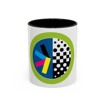 Graphic Arts (Boy Scout Merit Badge) Accent Coffee Mug 11oz Black - Go Mug Yourself