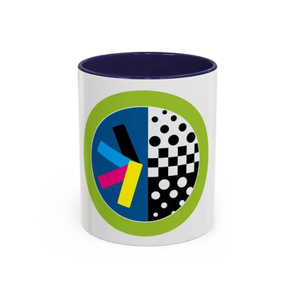 Graphic Arts (Boy Scout Merit Badge) Accent Coffee Mug 11oz Navy - Go Mug Yourself