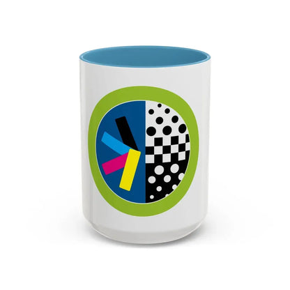 Graphic Arts (Boy Scout Merit Badge) Accent Coffee Mug 15oz Light Blue - Go Mug Yourself