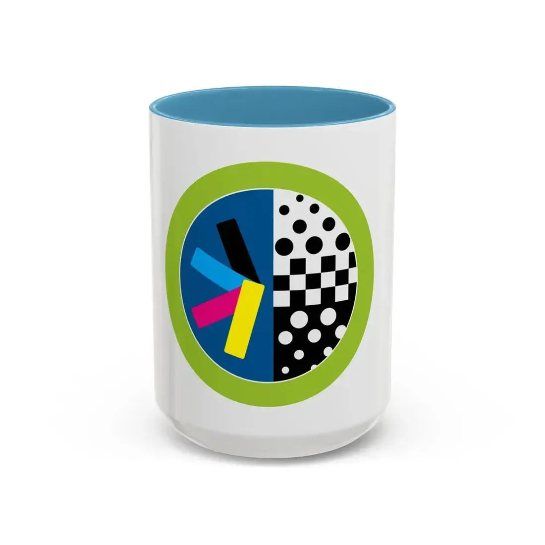 Graphic Arts (Boy Scout Merit Badge) Accent Coffee Mug 15oz Light Blue - Go Mug Yourself