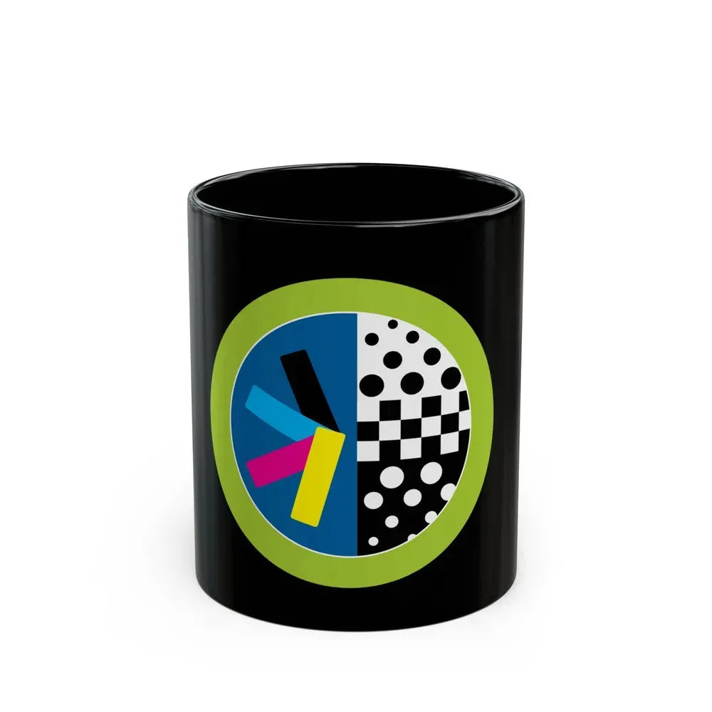 Graphic Arts (Boy Scout Merit Badge) Black Coffee Mug 11oz - Go Mug Yourself