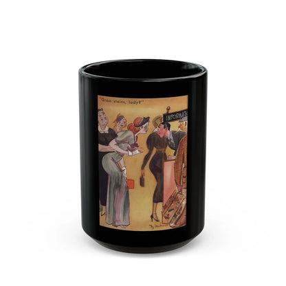 Grass stains, lady, Ballyhoo magazine, October 1937 - Black Coffee Mug-15oz-Go Mug Yourself