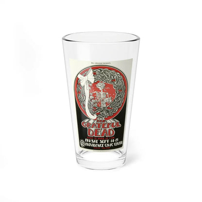 grateful dead providence civic center concert 1973 (Music Poster) Pint Glass 16oz-16oz-Go Mug Yourself