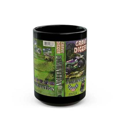GRAVE DIGGER DOMINATION (VHS COVER) - Black Coffee Mug 15oz - Go Mug Yourself