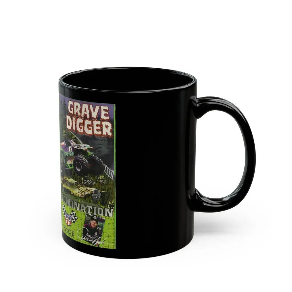 GRAVE DIGGER DOMINATION (VHS COVER) - Black Coffee Mug - Go Mug Yourself