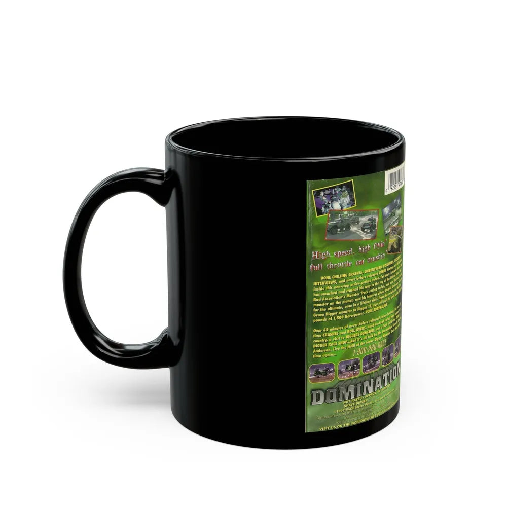 GRAVE DIGGER DOMINATION (VHS COVER) - Black Coffee Mug-Go Mug Yourself