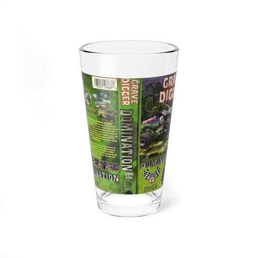 GRAVE DIGGER DOMINATION (VHS COVER) Pint Glass 16oz 16oz - Go Mug Yourself