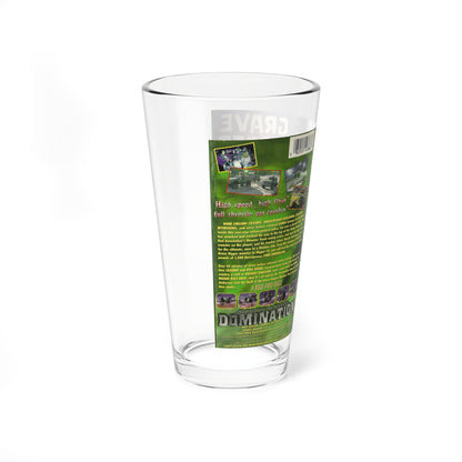 GRAVE DIGGER DOMINATION (VHS COVER) Pint Glass 16oz-Go Mug Yourself