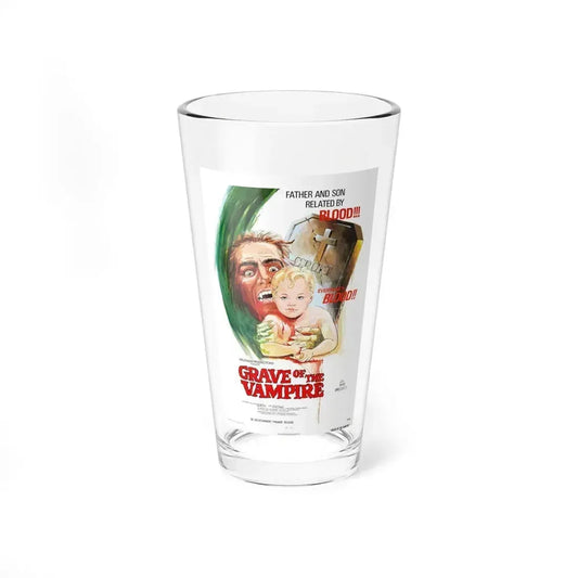 GRAVE OF THE VAMPIRE 1972 Movie Poster - Pint Glass 16oz 16oz - Go Mug Yourself