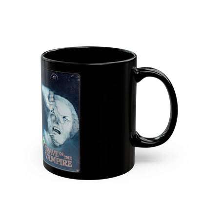 GRAVE OF THE VAMPIRE UNICORN VIDEO (VHS COVER) - Black Coffee Mug-Go Mug Yourself