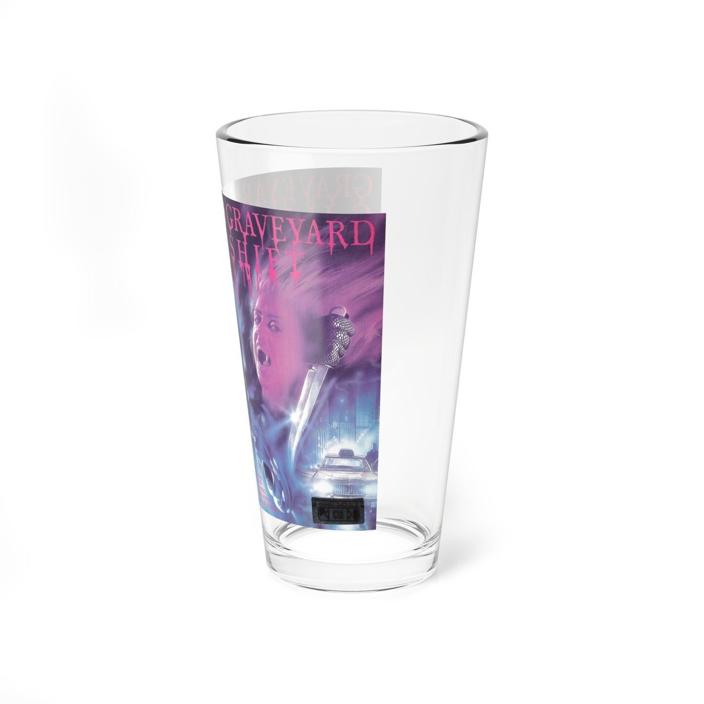 GRAVEYARD SHIFT CVG (VHS COVER) Pint Glass 16oz-Go Mug Yourself