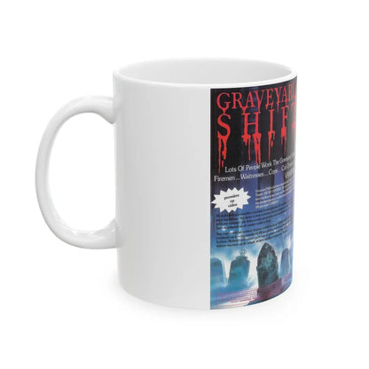 GRAVEYARD SHIFT CVG (VHS COVER) - White Coffee Mug-Go Mug Yourself