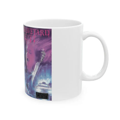 GRAVEYARD SHIFT CVG (VHS COVER) - White Coffee Mug-Go Mug Yourself