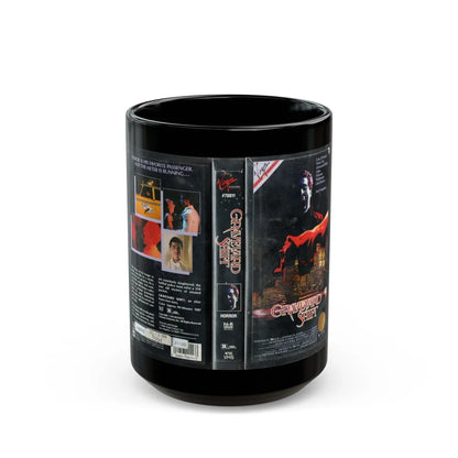 GRAVEYARD SHIFT (VHS COVER) - Black Coffee Mug-15oz-Go Mug Yourself