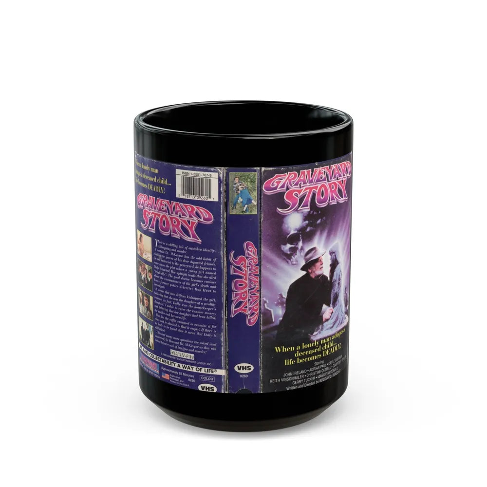 Graveyard Story (VHS COVER) - Black Coffee Mug-15oz-Go Mug Yourself