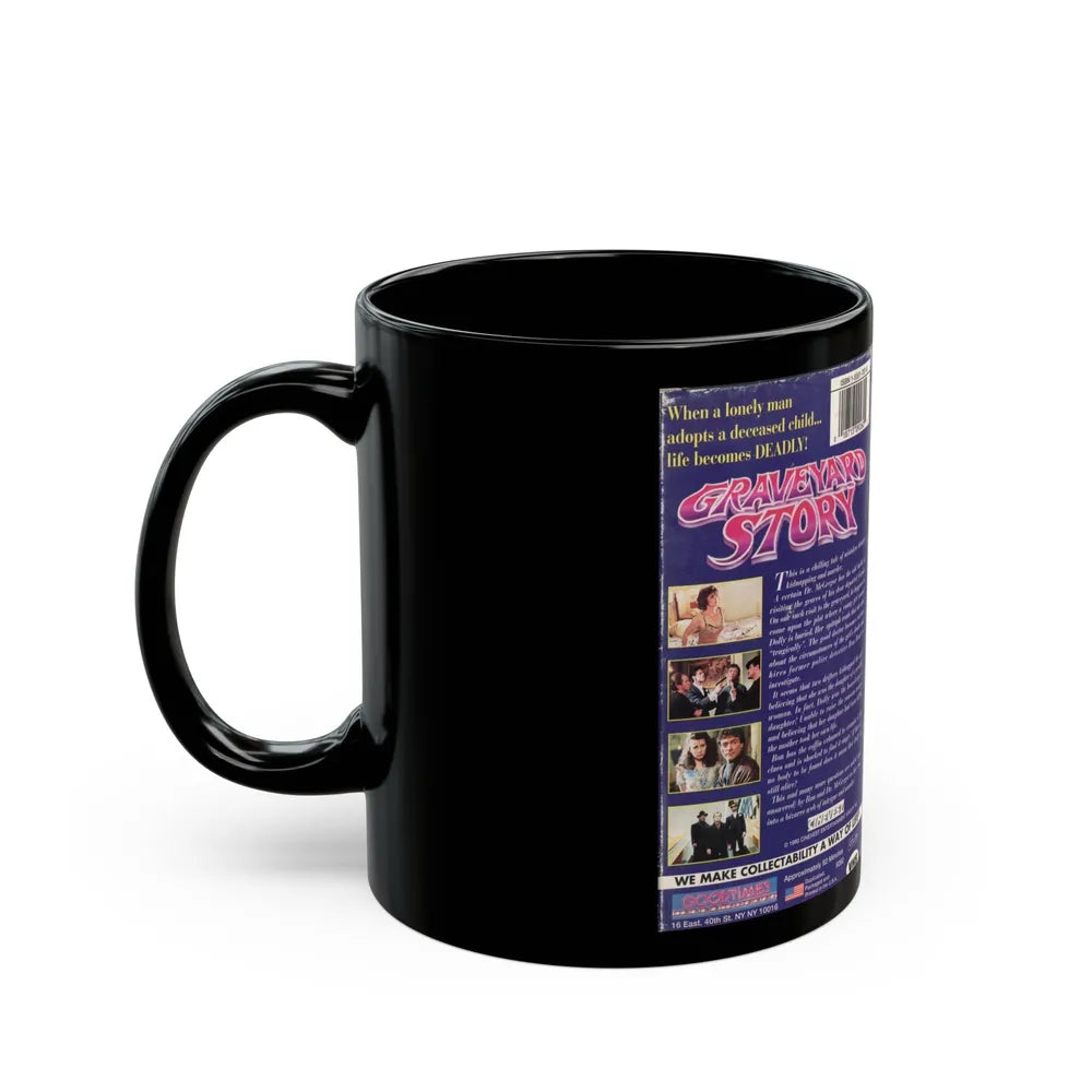 Graveyard Story (VHS COVER) - Black Coffee Mug-Go Mug Yourself