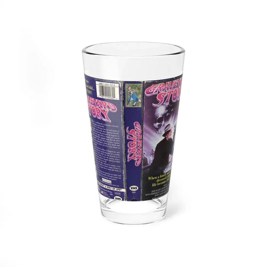 Graveyard Story (VHS COVER) Pint Glass 16oz 16oz - Go Mug Yourself
