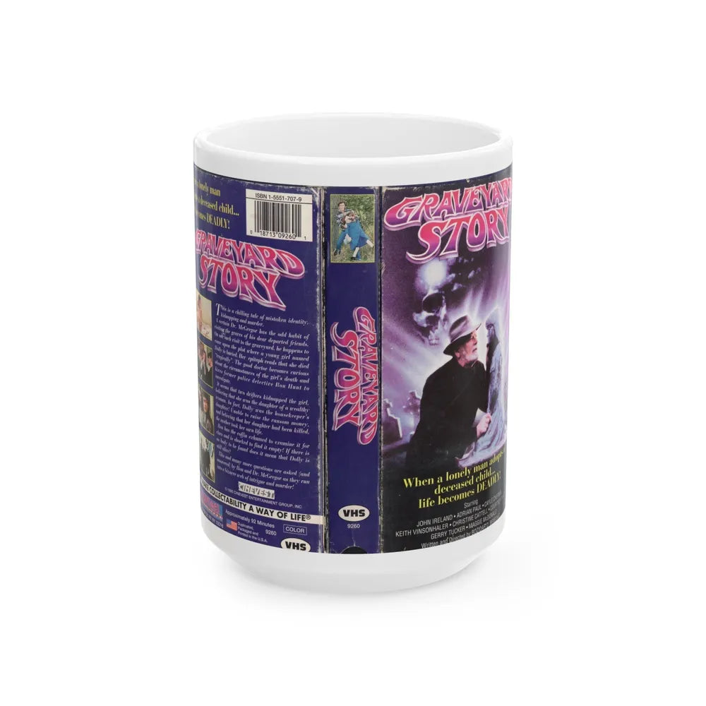 Graveyard Story (VHS COVER) - White Coffee Mug-15oz-Go Mug Yourself