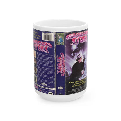 Graveyard Story (VHS COVER) - White Coffee Mug-15oz-Go Mug Yourself