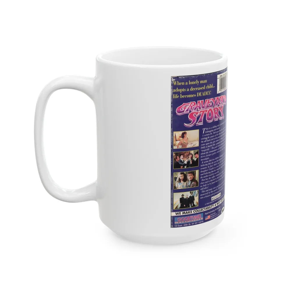 Graveyard Story (VHS COVER) - White Coffee Mug-Go Mug Yourself