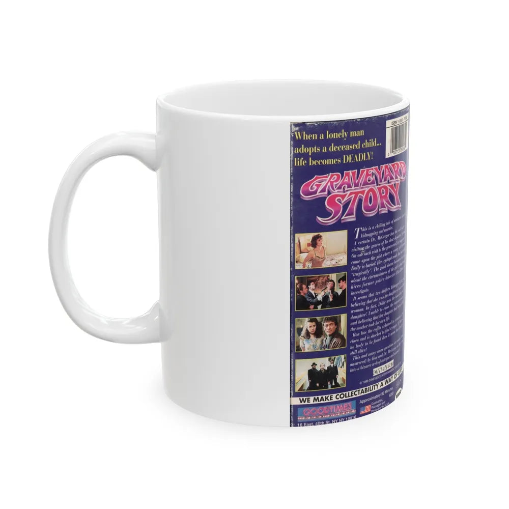 Graveyard Story (VHS COVER) - White Coffee Mug-Go Mug Yourself