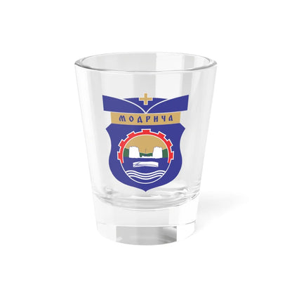 Grb Modriče (Bosnia and Herzegovina) (Coat of Arms) Shot Glass 1.5oz 1.5oz - Go Mug Yourself