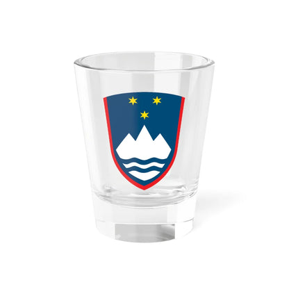 Grb Slovenije (Slovenia) (Coat of Arms) Shot Glass 1.5oz 1.5oz - Go Mug Yourself