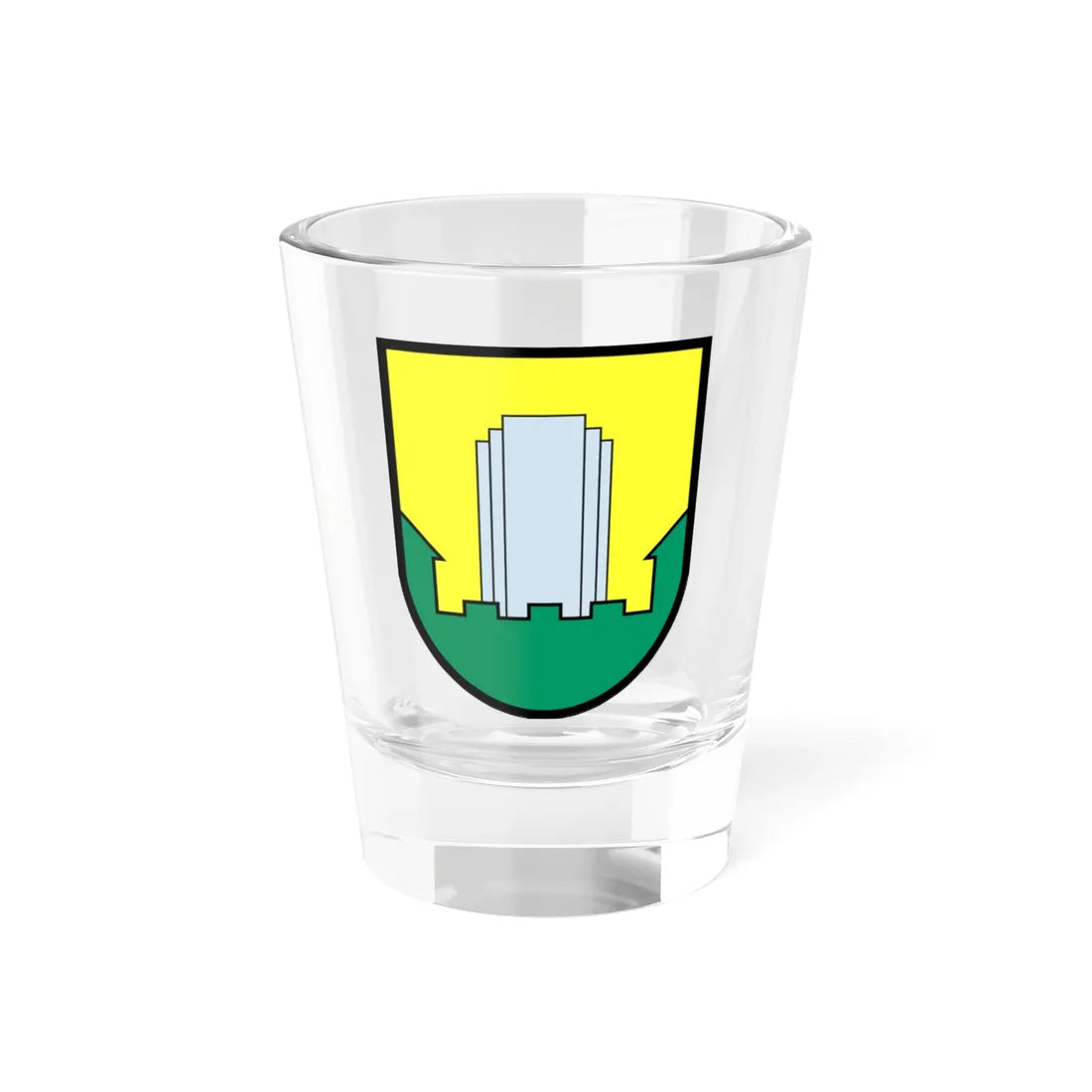 Grb Velenja (Slovenia) (Coat of Arms) Shot Glass 1.5oz 1.5oz - Go Mug Yourself