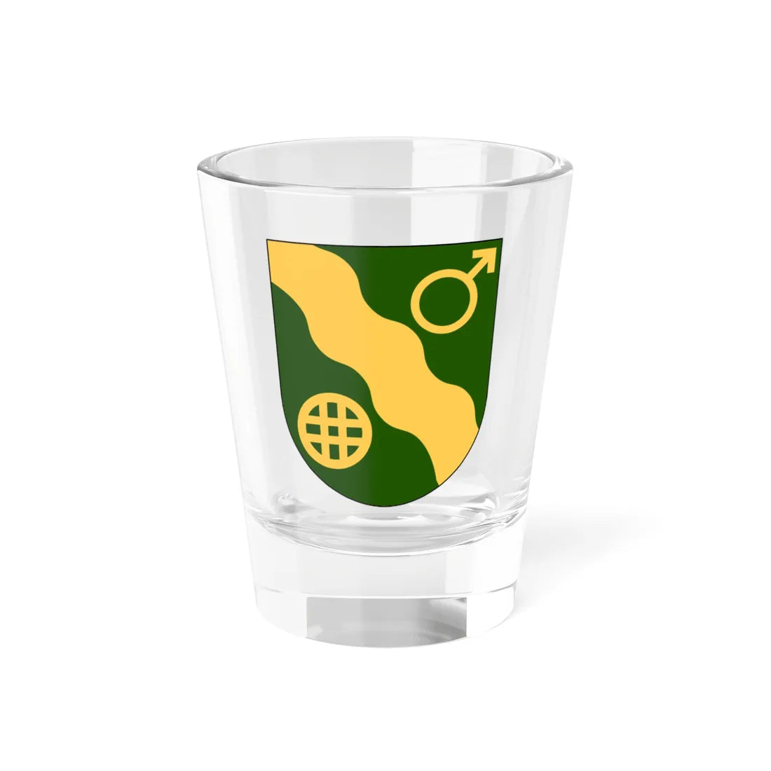 Gärdserum församling vapen (Sweden) (Coat of Arms) Shot Glass 1.5oz 1.5oz - Go Mug Yourself