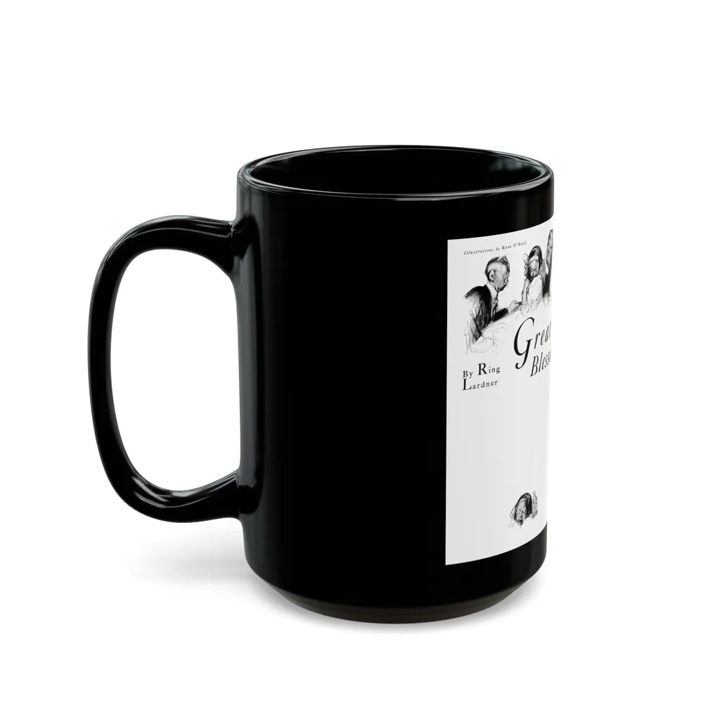 Great Blessings (1), Cosmopolitan, December 1929 - Black Coffee Mug-Go Mug Yourself