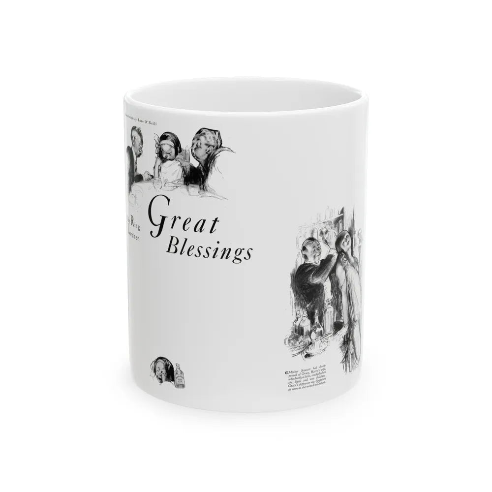 Great Blessings (1), Cosmopolitan, December 1929 - White Coffee Mug-11oz-Go Mug Yourself