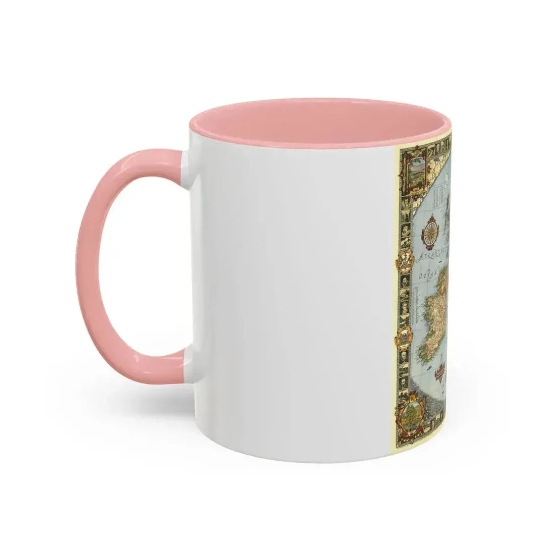 Great Britain - A Modern Pilgrim's Map (1937) (Map) Accent Coffee Mug - Go Mug Yourself