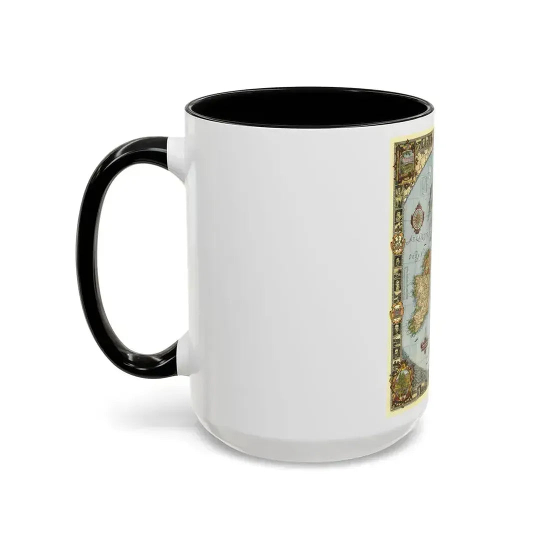 Great Britain - A Modern Pilgrim's Map (1937) (Map) Accent Coffee Mug - Go Mug Yourself