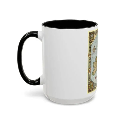 Great Britain - A Modern Pilgrim's Map (1937) (Map) Accent Coffee Mug - Go Mug Yourself