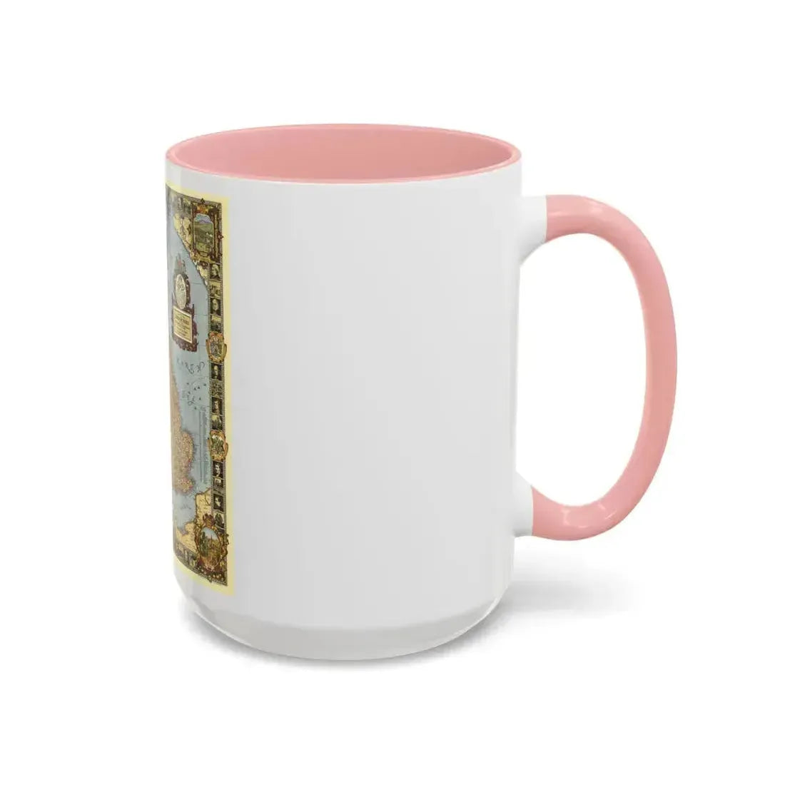 Great Britain - A Modern Pilgrim's Map (1937) (Map) Accent Coffee Mug - Go Mug Yourself