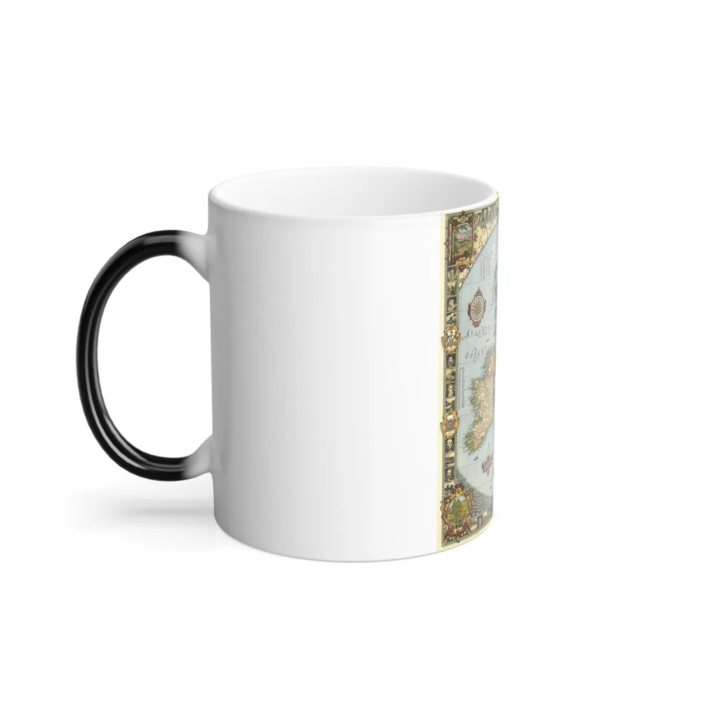 Great Britain - A Modern Pilgrim's Map (1937) (Map) Color Changing Mug 11oz-Go Mug Yourself