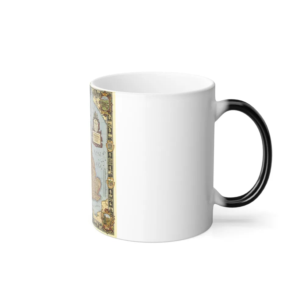 Great Britain - A Modern Pilgrim's Map (1937) (Map) Color Changing Mug 11oz-Go Mug Yourself